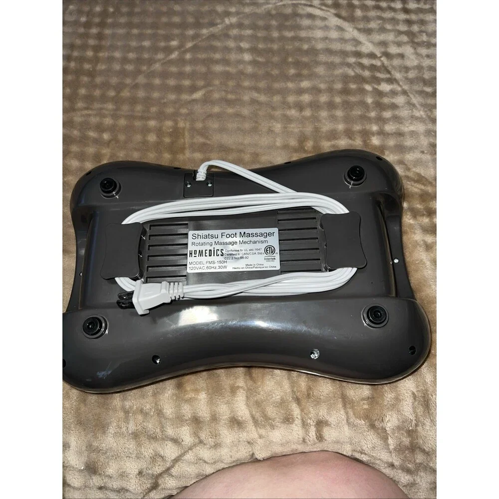 HoMedics Heated Rolling Foot Massage Machine, 4 Massage Heads, Electric